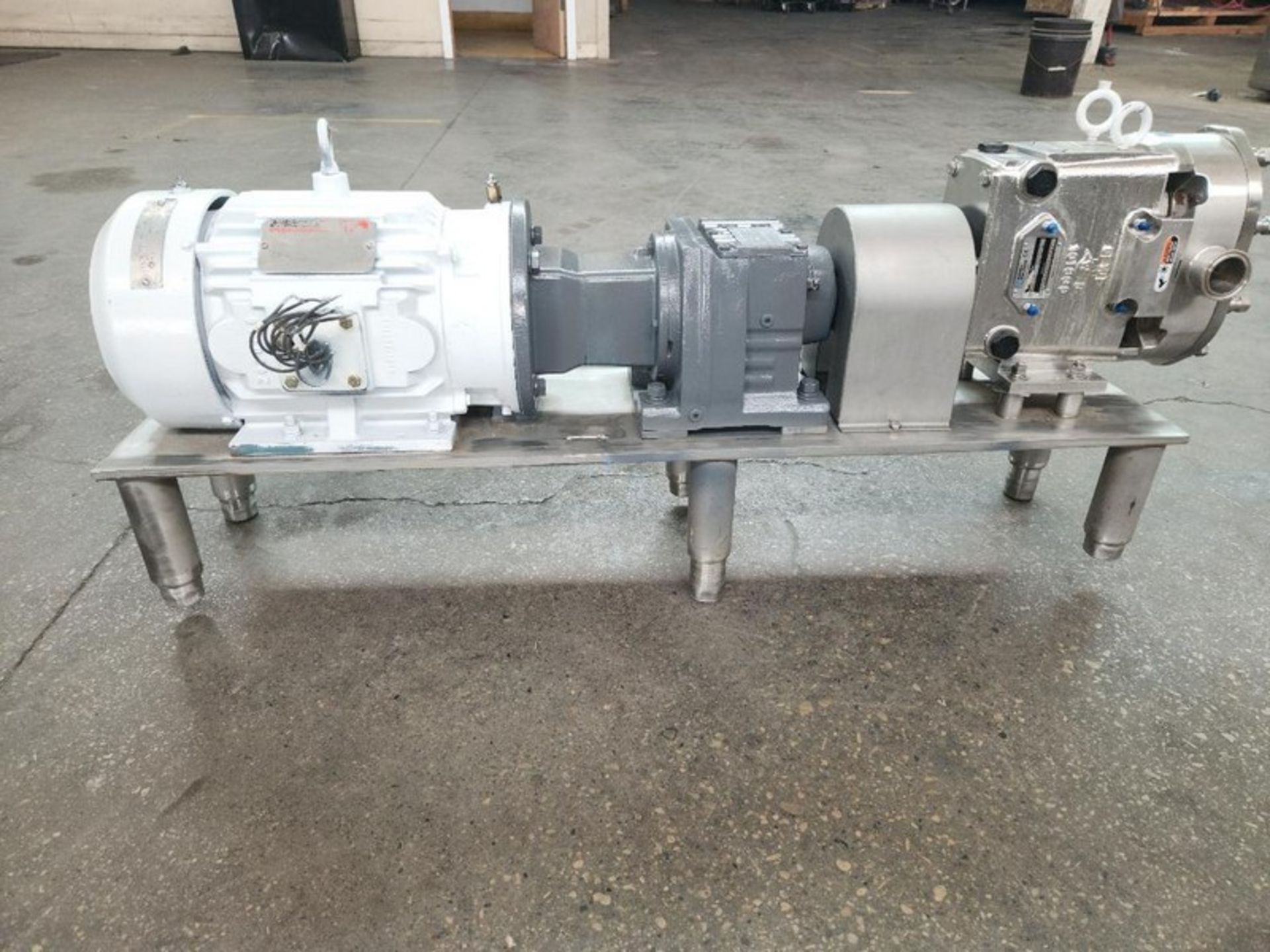 Waukesha S/S Sanitary Positve Displacement Pump, Model 030 U2, S/N 1000002742227. - Image 3 of 18