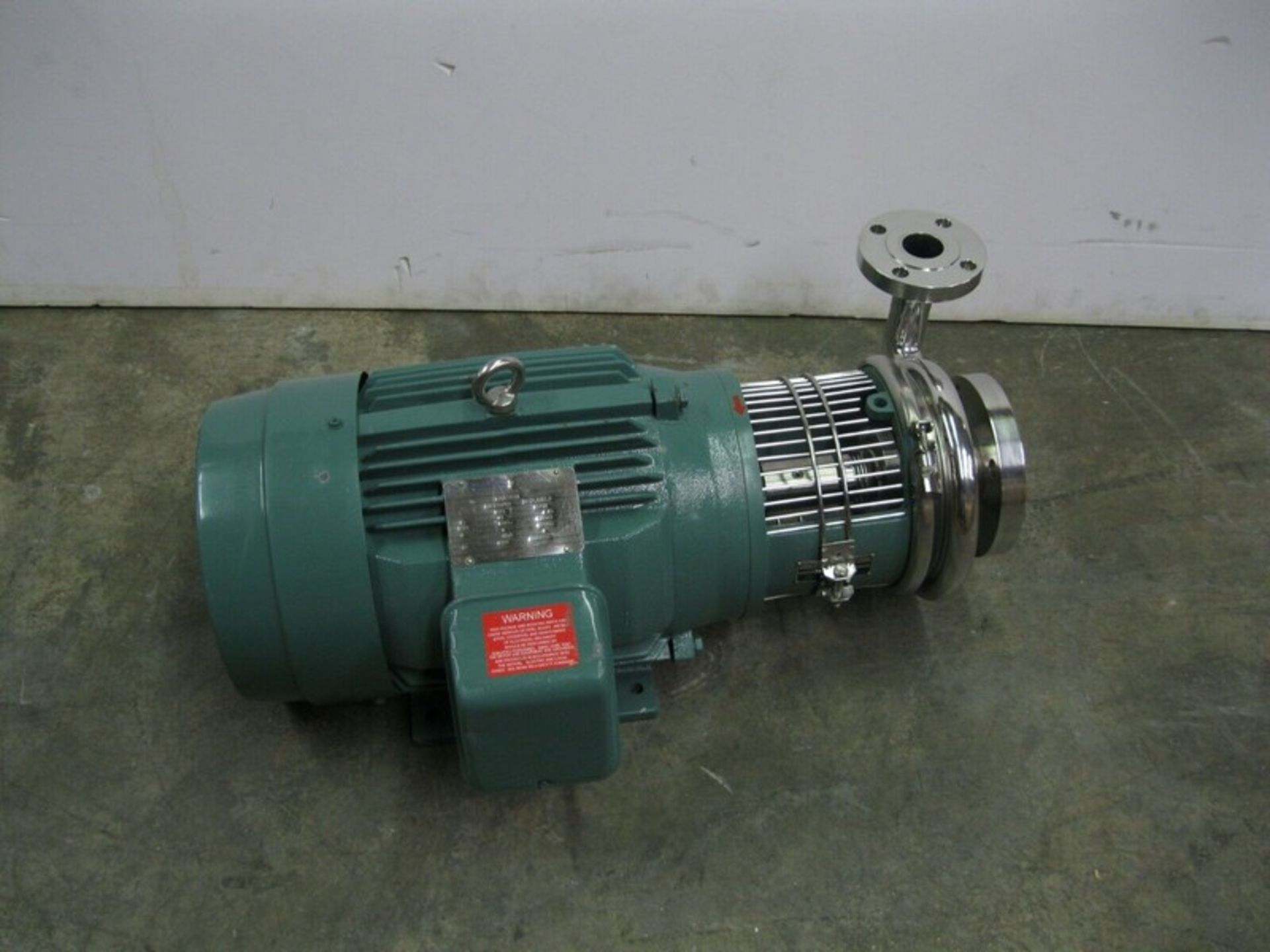 3" x 1-1/2" Tri-Clover C218 Flanged Centrifugal Pump 15 HP Motor (NOTE: Packing and Palletizing Can