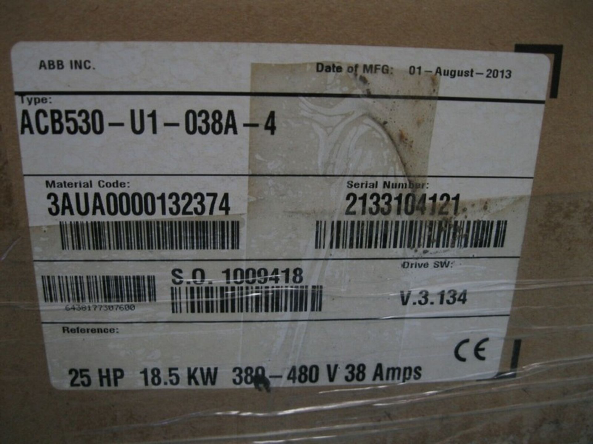 ABB Baldor ACB530 Variable Speed Drive 25 HP NEW (NOTE: Packing and Palletizing Can Be Provided By - Image 5 of 7