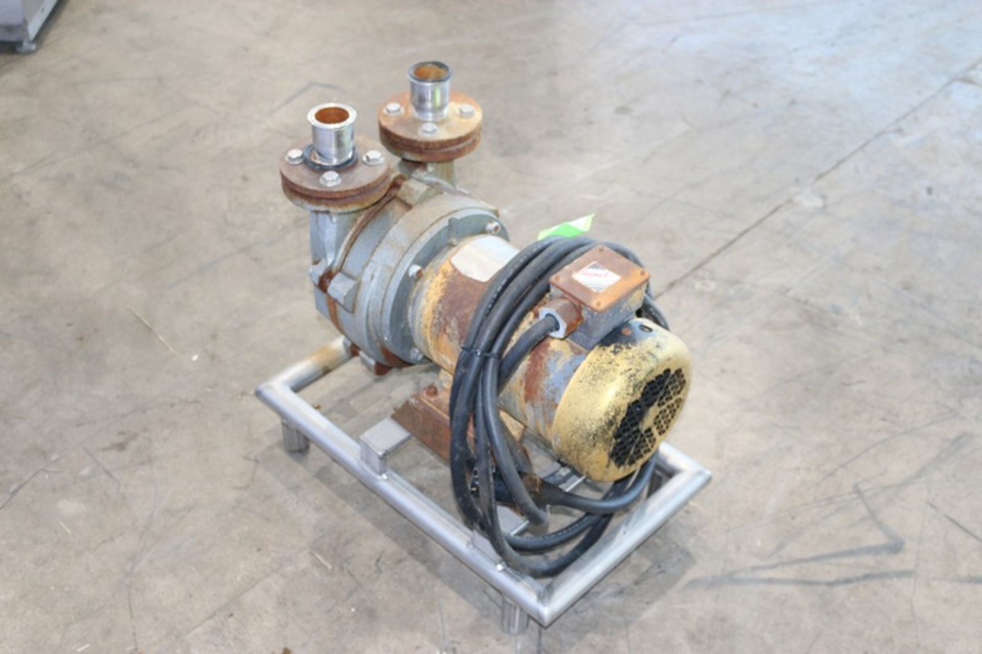 Buusch Vacuum Pump, with Baldor 1755 RPM Motor, 208-230/460 Volts, 3 Phase, with Associated Steam - Image 4 of 5
