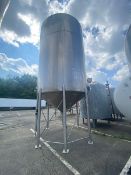 Cherry - Burrell Aprox. 8,000 Gal. Single Wall Vertical Tank, S/N E-174-94-3, Cone Bottom, with