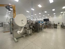 Low Hours:  Complete Cosmetic Wet Wipe Production Line---Ft. Worth, TX