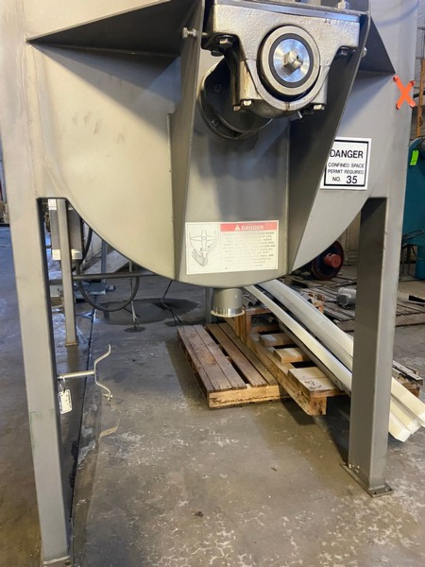 2009 American Process Systems S/S Ribbon Blender, M/N U100 6629, S/N 6629, Equip. Type: DPB-100, - Image 12 of 19