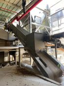 S/S Incline Conveyor, with Belt & Drive (LOCATED IN CRYSTAL CITY, TX)