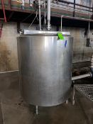 Damrow Bros. 400 Gal. S/S Vertical Insulated Tank, S/N 25609, Type 1-V, with S/S Hinge Lid,