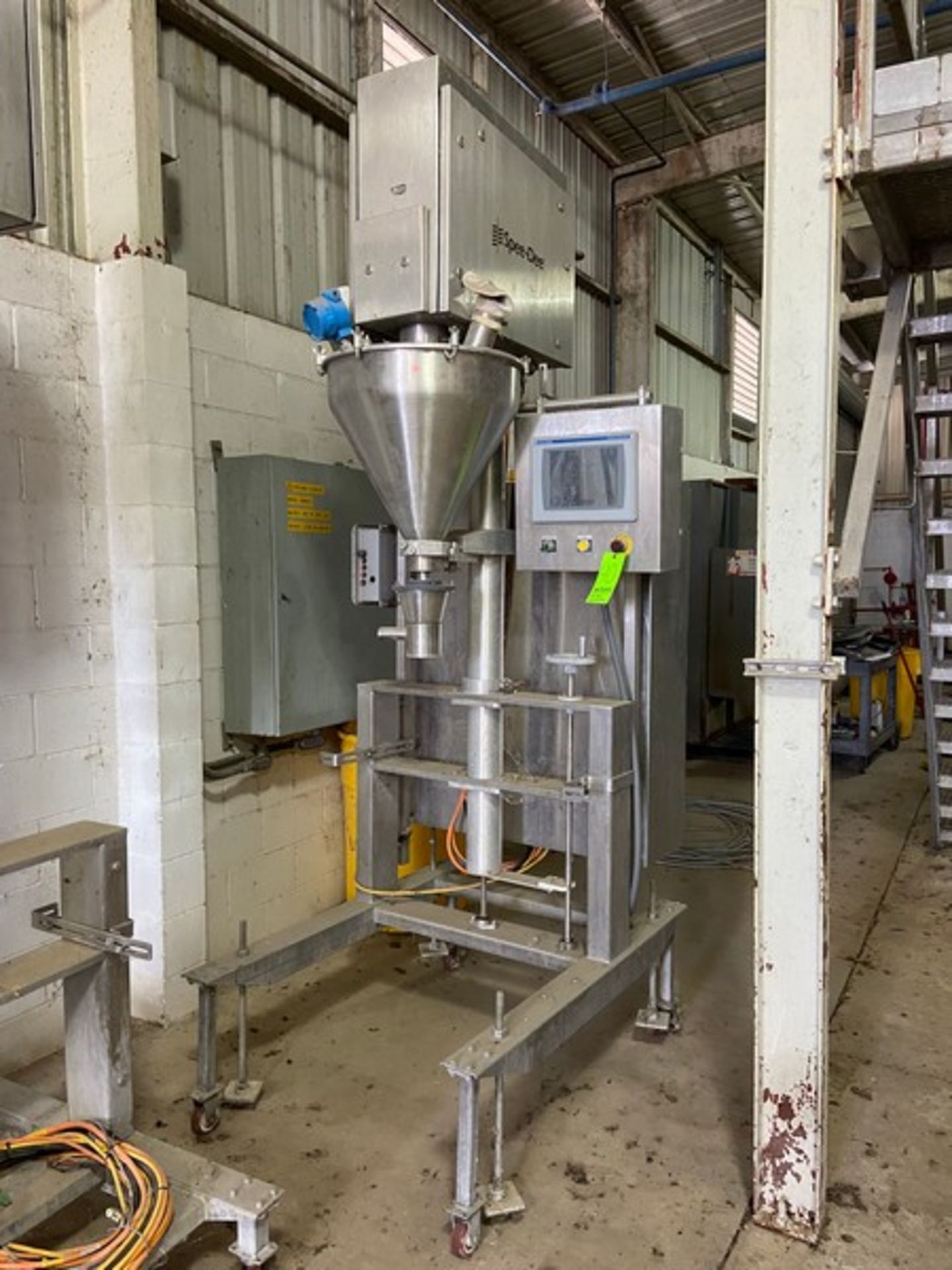 Speed-Dee Packaging Machinery Inc. S/S Volumetric Filler, with S/S Funnel, with Allen-Bradley