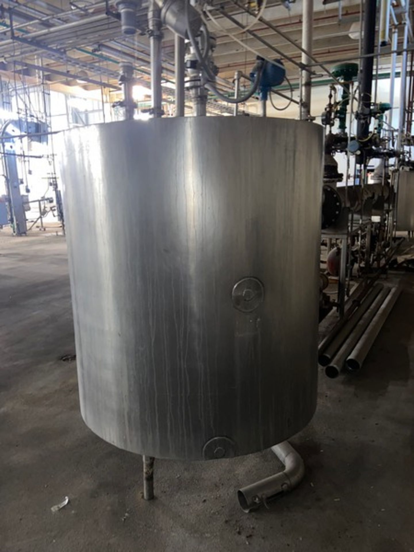 Damrow Bros. 400 Gal. S/S Vertical Insulated Tank, S/N 25609, with S/S Hinge Lid, Mounted on S/S - Image 11 of 16