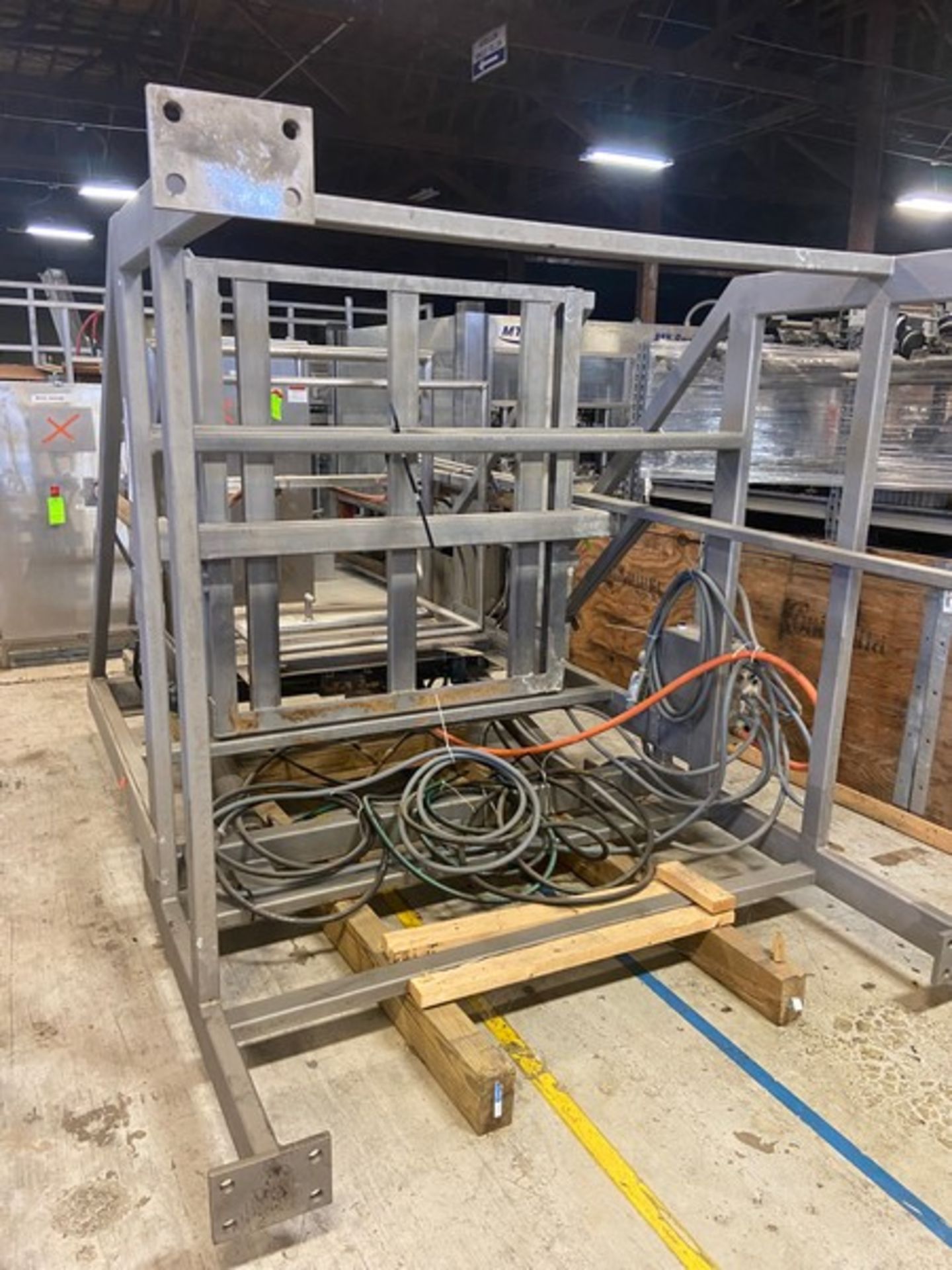 S/S Dump Station, with Hydraulic Lines, Mounted on S/S Frame, with (2) Control Panels, with (3) - Image 3 of 7