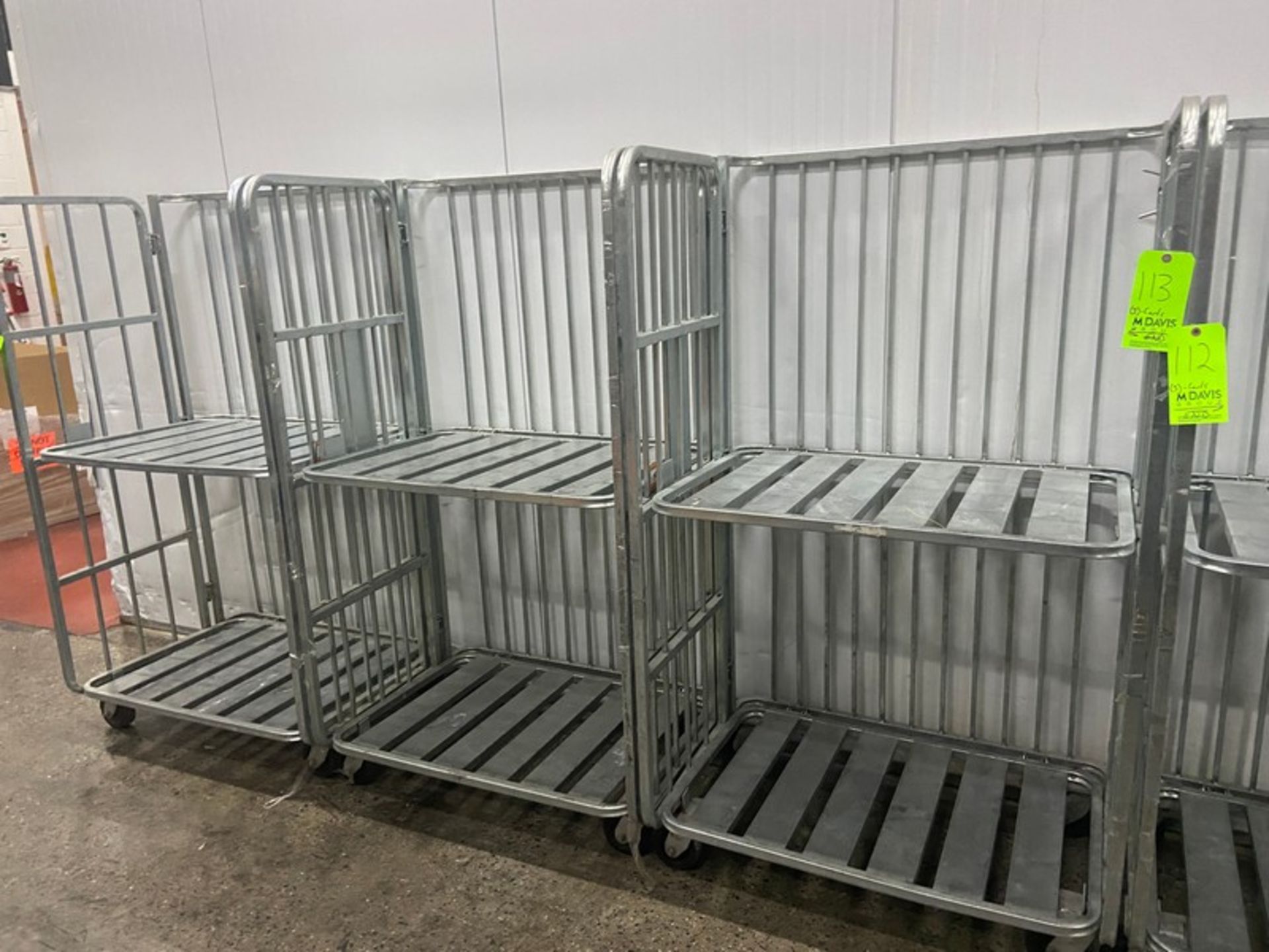 (3) Aluminum 2-Level Cage Carts, Overall Dims.: Aprox. 39" L x 29" W x 68-1/2" H (LOCATED IN RED - Image 2 of 3