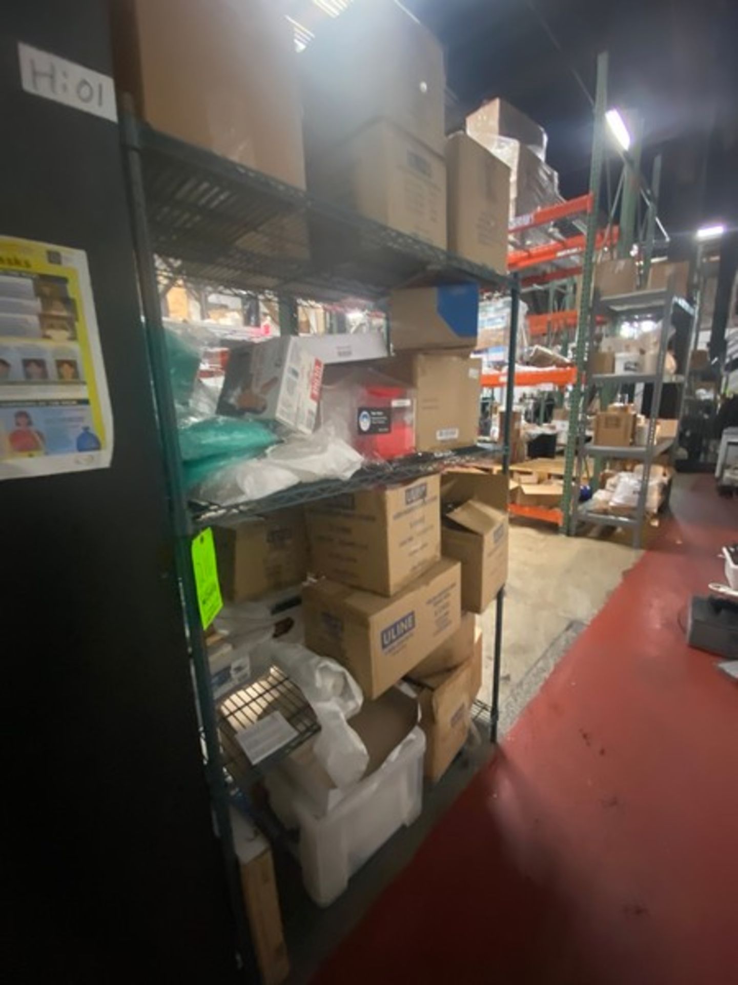 Shelving Unit with Contents Includes Uline Supplies (LOCATED IN RED HOOK BROOKLYN, N.Y.) - Image 2 of 5