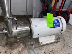 Alfa-Laval 15 hp Centrifugal Pump, with 3500 RPM Motor, 230/460 Volts, 3 Phase, with Wall Mounted