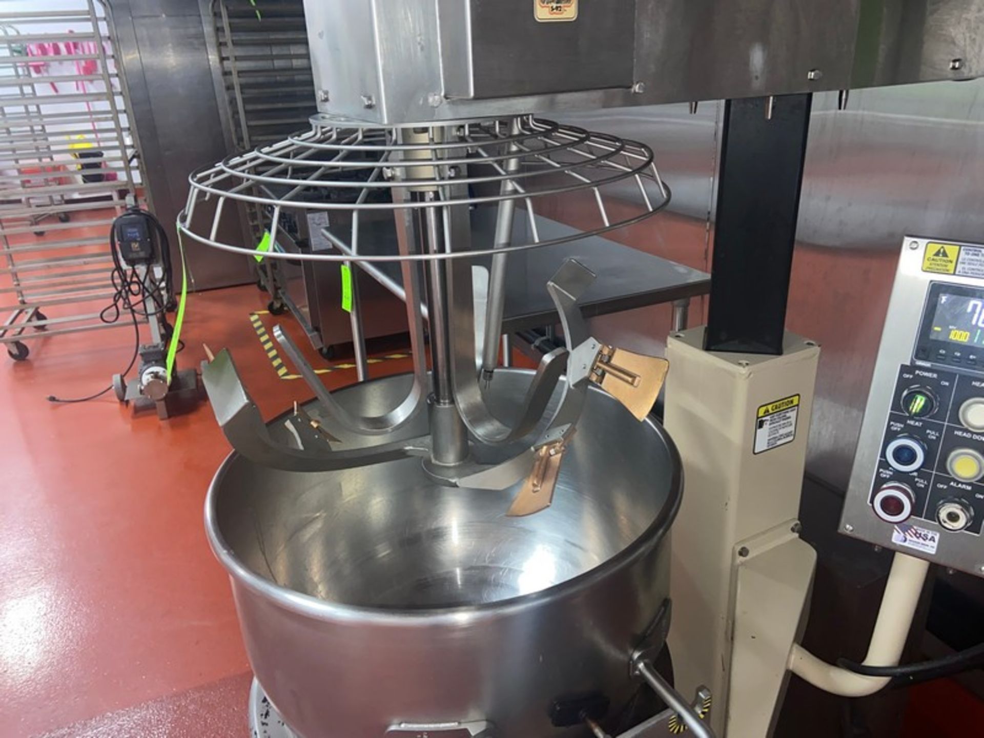 Savage Bros. Inc. S/S Fire Mixer, M/N S-92, with Copper Baffel Attachment & S/S Mixing Bowl, - Image 7 of 13