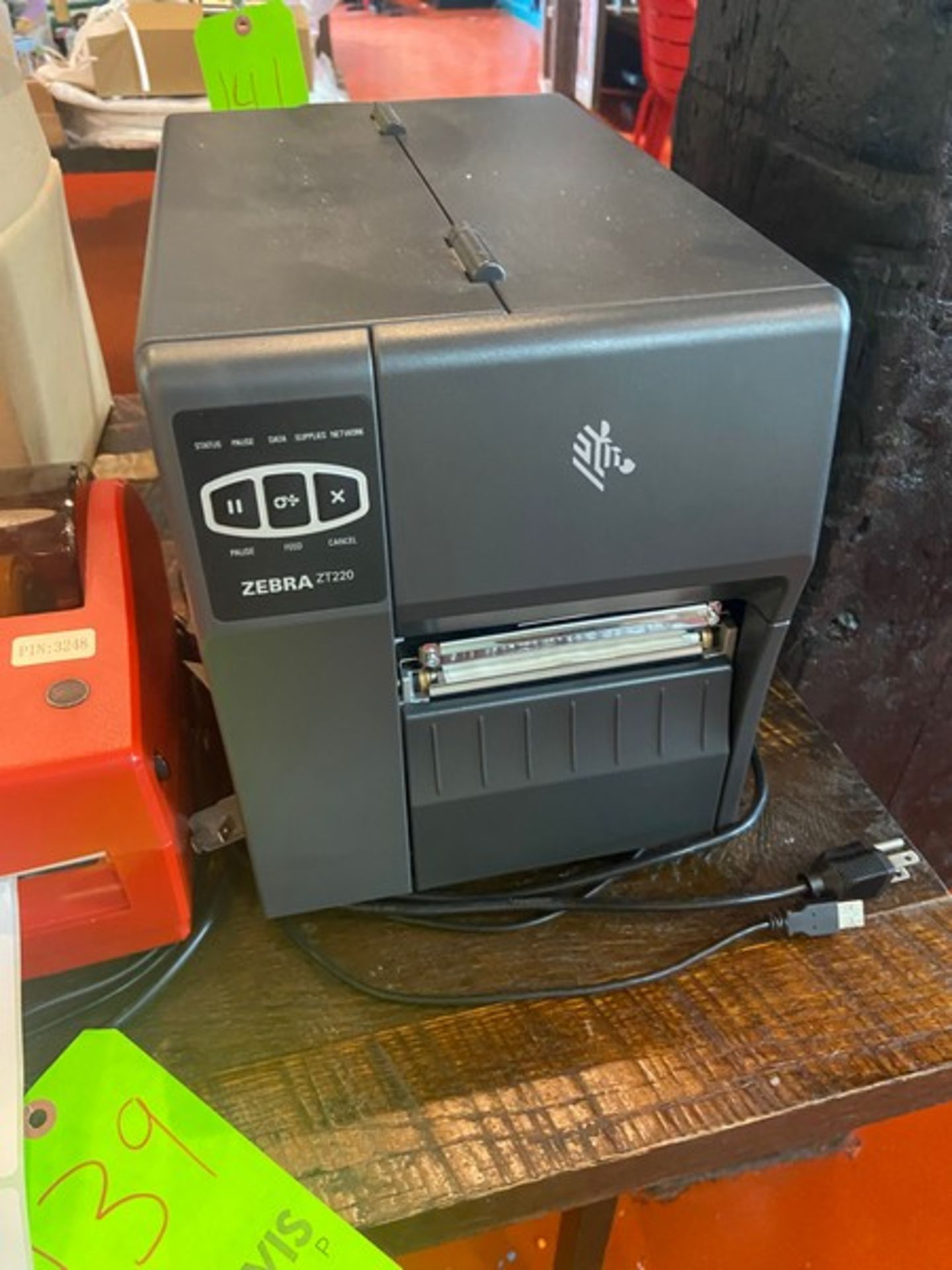 Zebra Printer, M/N ZT220 & Matt 85 Receipt Printer, with Screen (LOCATED IN RED HOOK BROOKLYN, N.Y.) - Image 4 of 5