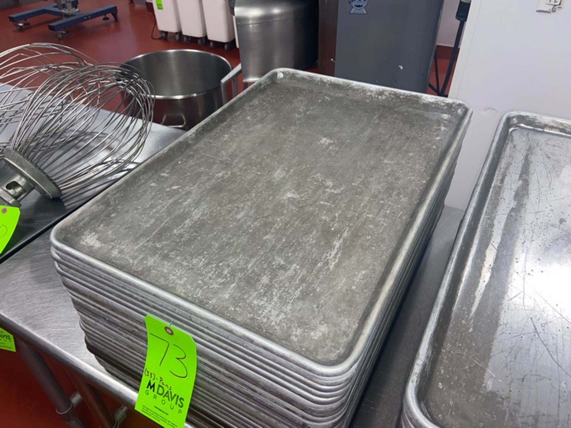 (33) Baking Pans, Internal Dims. of Pans: Aprox. 24" L x 16-1/2" W x 3/4" Deep (LOCATED IN RED - Image 3 of 3