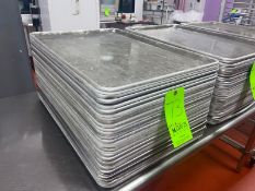 (33) Baking Pans, Internal Dims. of Pans: Aprox. 24" L x 16-1/2" W x 3/4" Deep (LOCATED IN RED