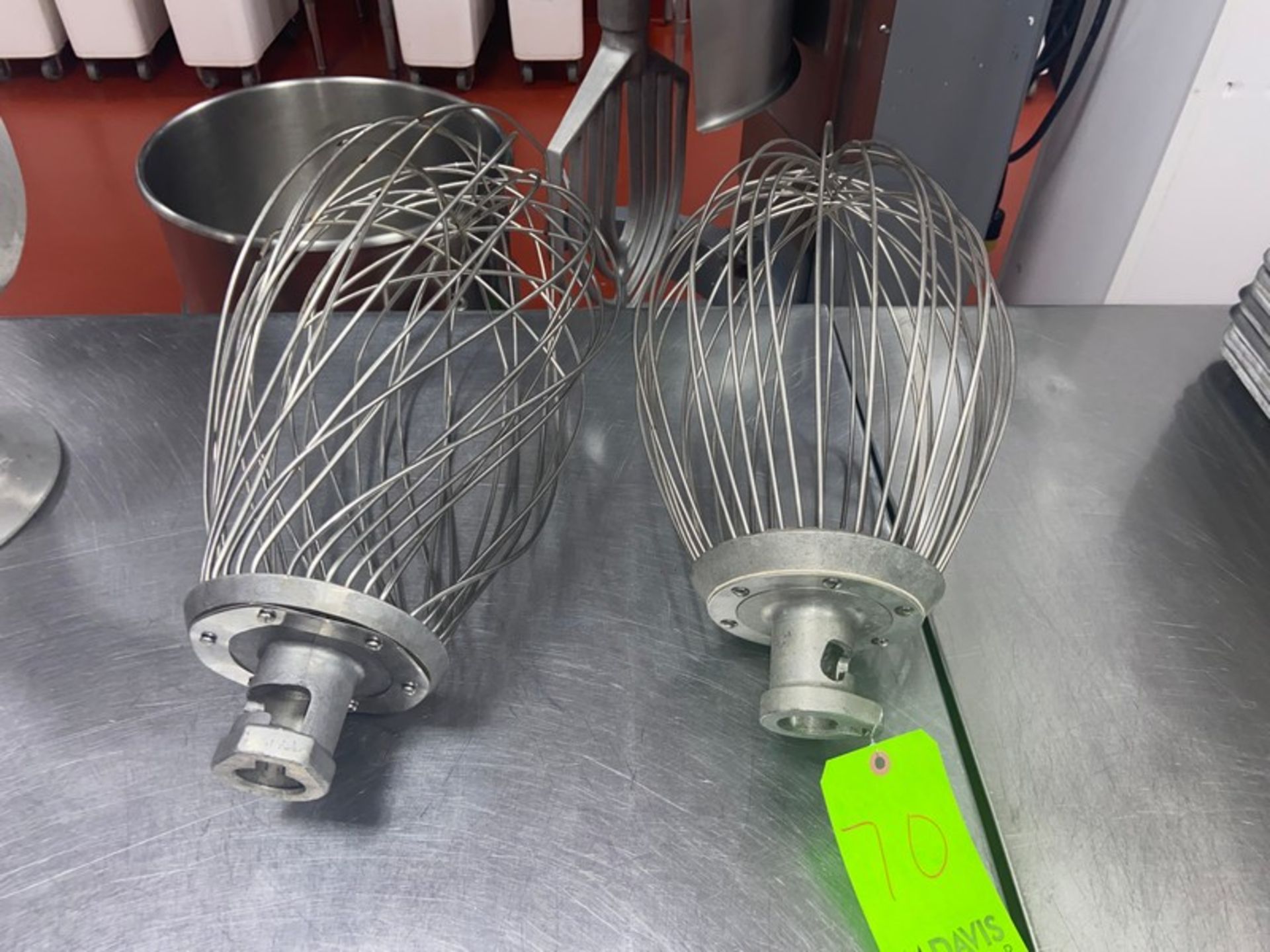 (4) Hobart Mixer Attachments, Includes 1-Flat Beater Attachment, 1-Dough Hook Attachment, & 2-Whip - Image 3 of 4