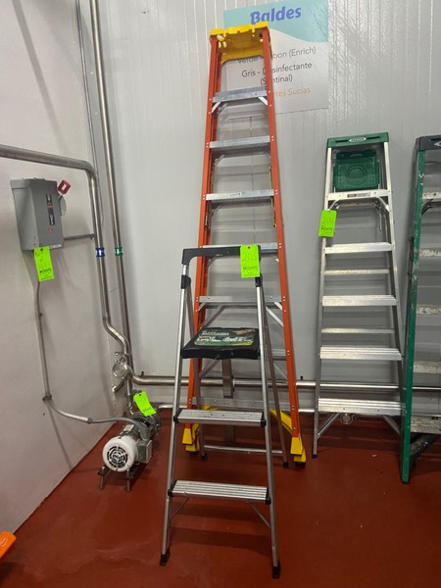 1-A-Frame Ladder & 1-Step Stool (LOCATED IN RED HOOK BROOKLYN, N.Y.)