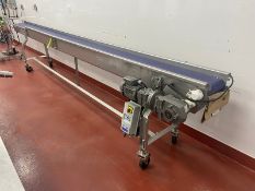 Straight Section of Conveyor, with Aprox. 10" W Plastic Belt, Aprox. 20 ft. L, with SEW Drive, Lenze