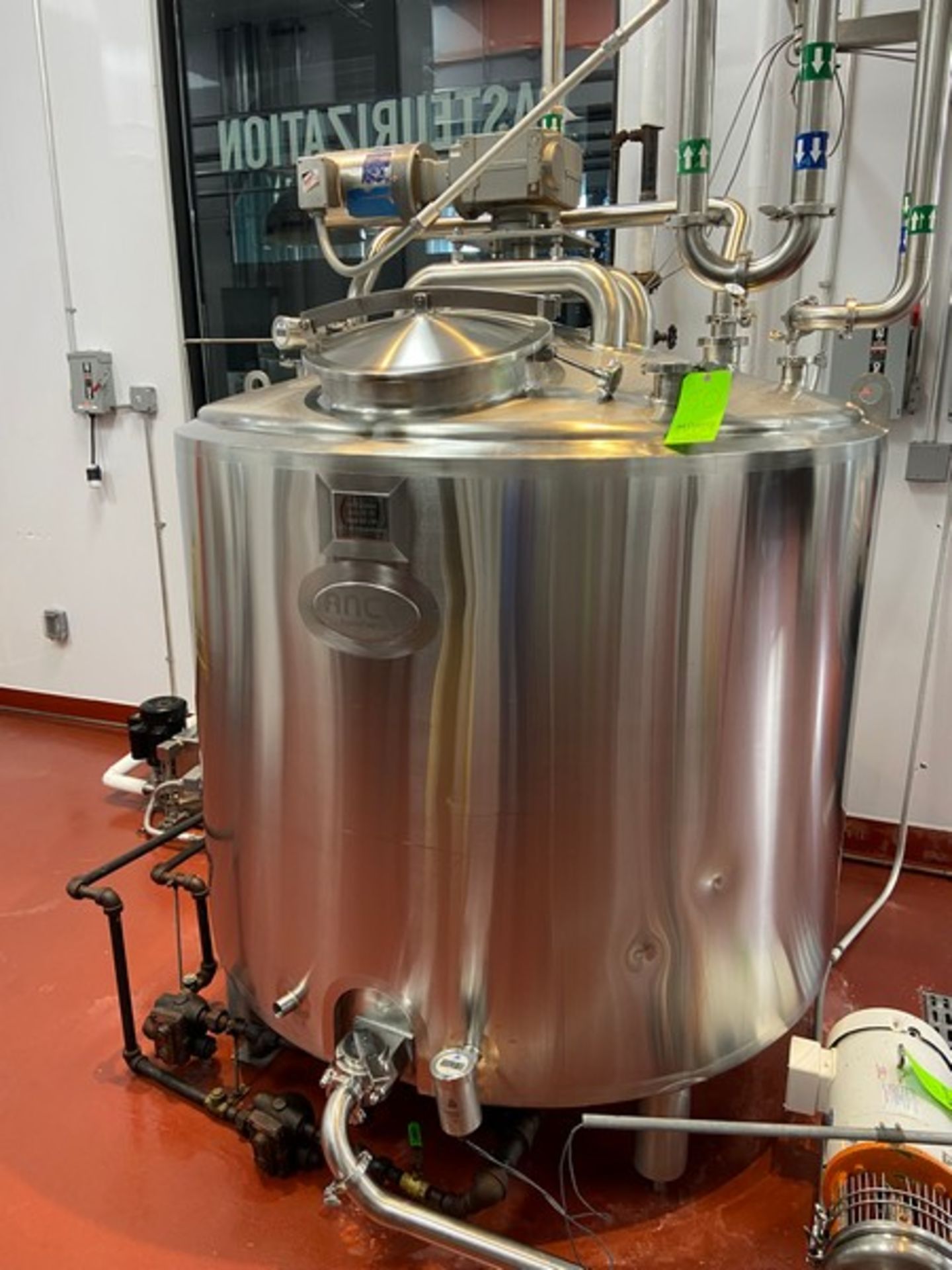 ANCO Equipment 500 Gal. Legal Pasteurizer System, Includes 500 Gal. S/S Tank, M/N BP-DT, S/N 500- - Bild 2 aus 23