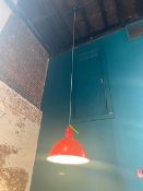 (2) Scoop Shop Light Fixtures, Total Length: Aprox. 10 ft. L (LOCATED IN RED HOOK BROOKLYN, N.Y.)