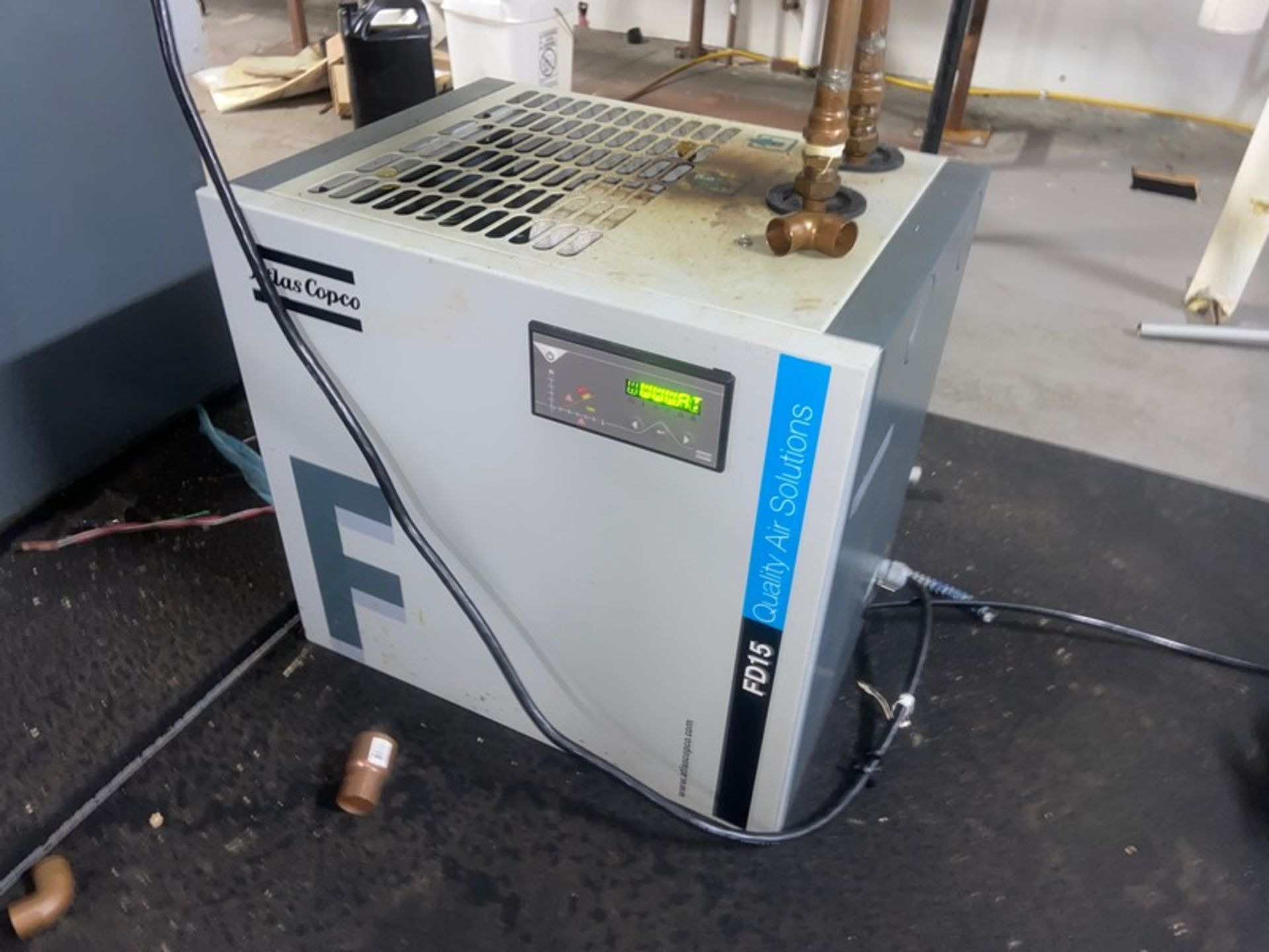 2009 Atlas Copco Air Compressor, M/N GA5VSD, S/N CAI700678, with 2021 Air Dryer (LOCATED IN RED HOOK - Bild 9 aus 11