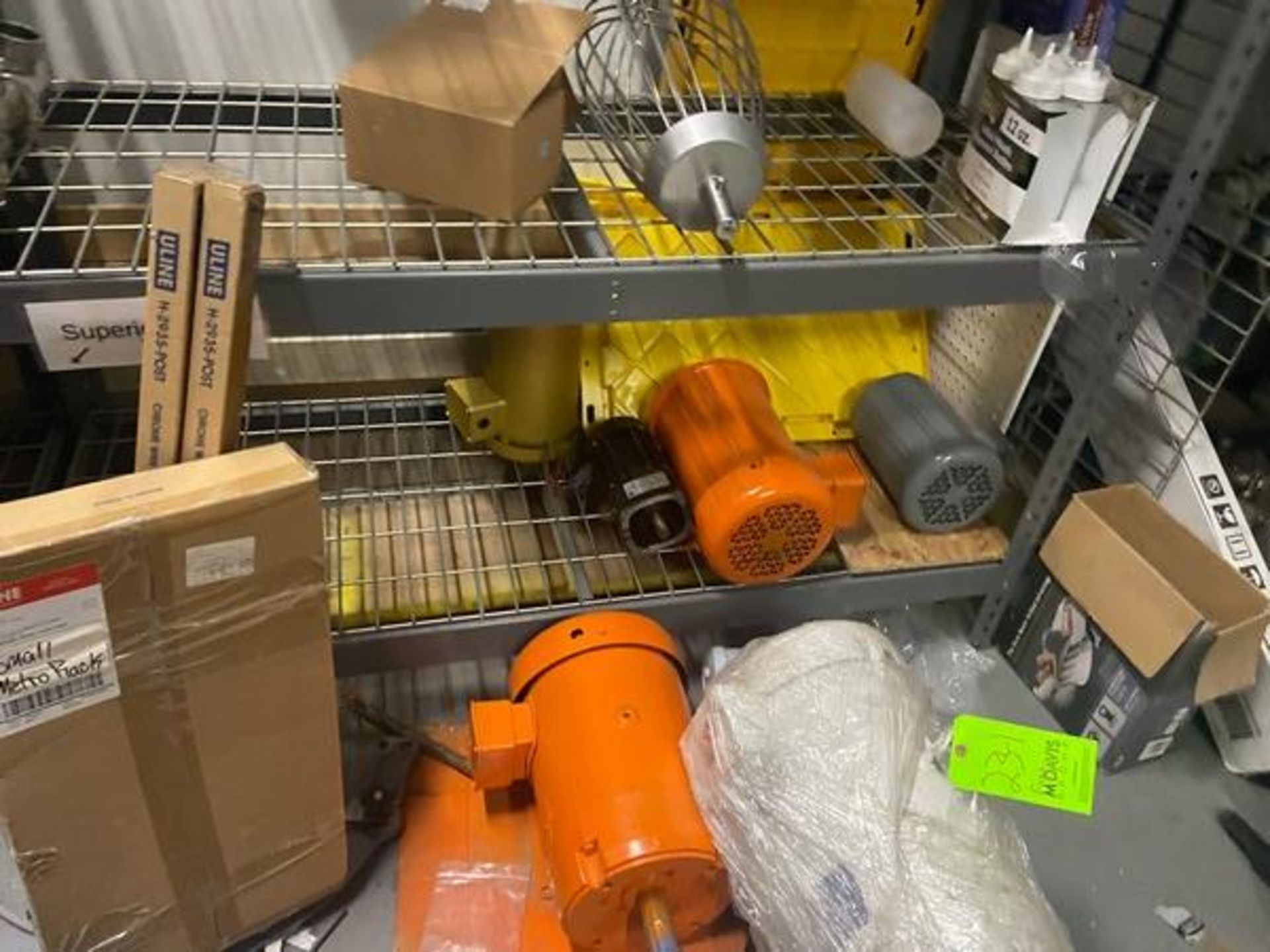 Contents of Back Shelving Area, Includes, Tubing, Electrical Supplies, Scales, Conveyor Parts, - Image 6 of 12