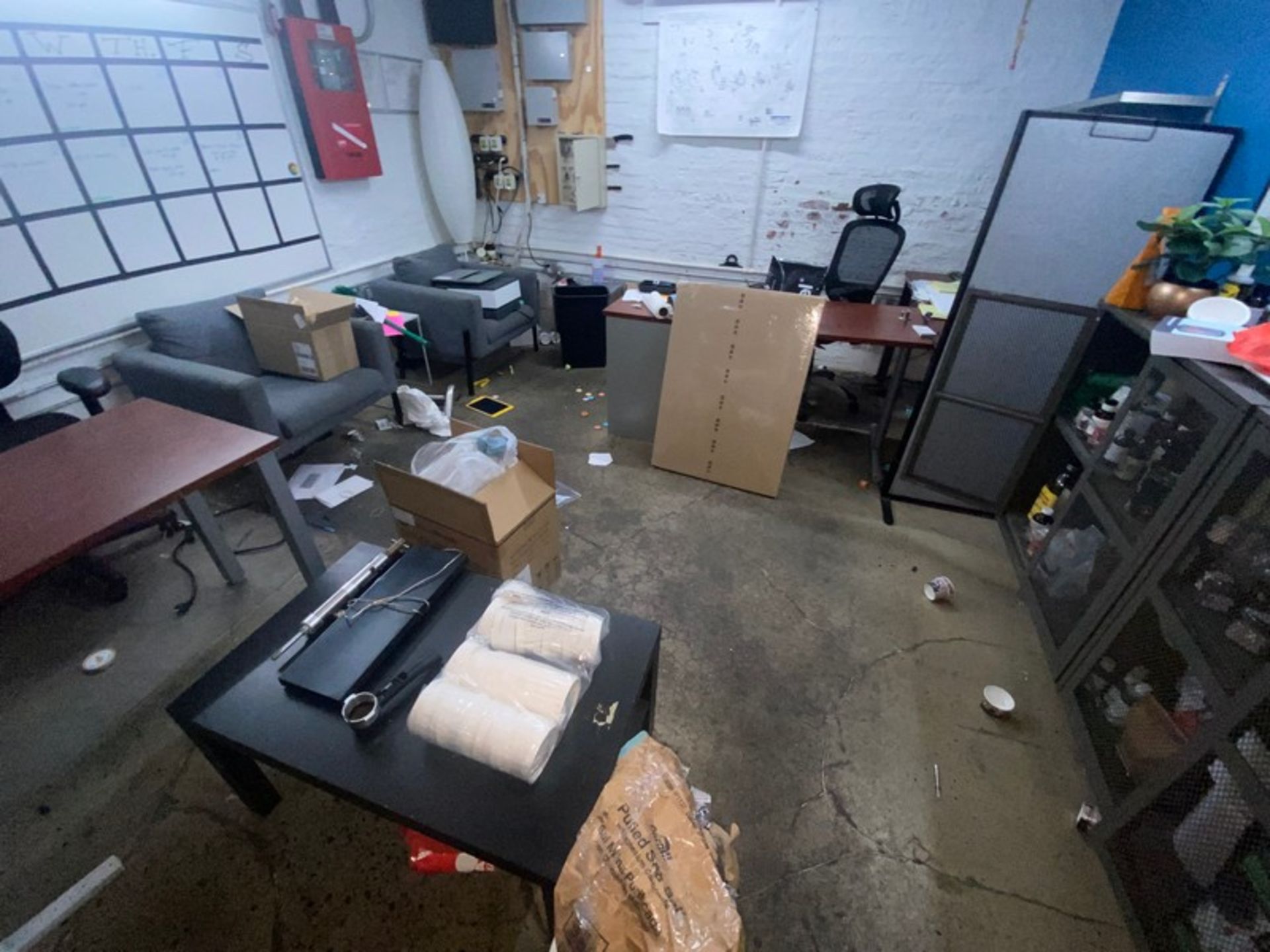 Contents of Office Area, Includes Desks, Chairs, Tables, & Other Present Contents (LOCATED IN RED - Image 3 of 3