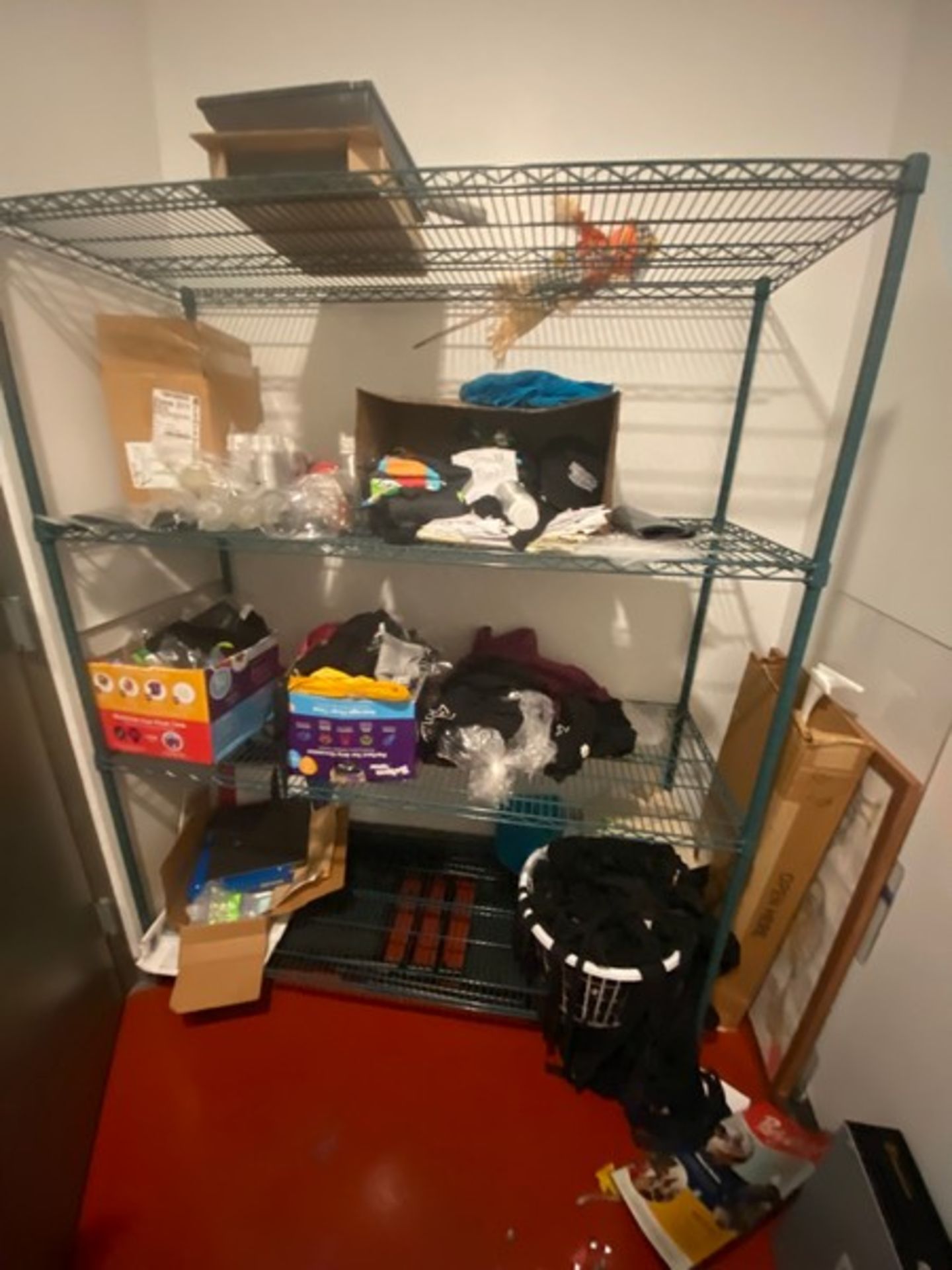 Contents of Office, Includes Desk, Wire Shelf, & Other Present Contents In Office (LOCATED IN RED - Image 2 of 3