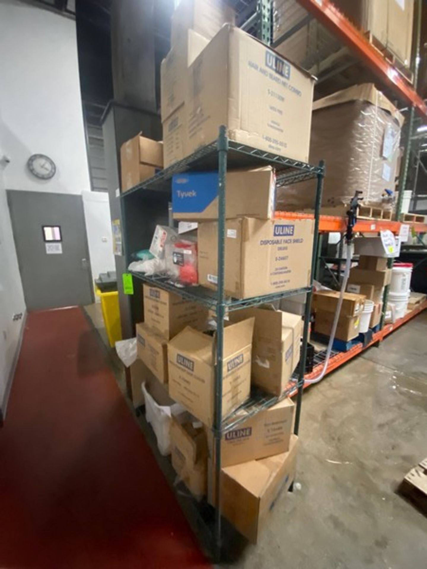 Shelving Unit with Contents Includes Uline Supplies (LOCATED IN RED HOOK BROOKLYN, N.Y.)