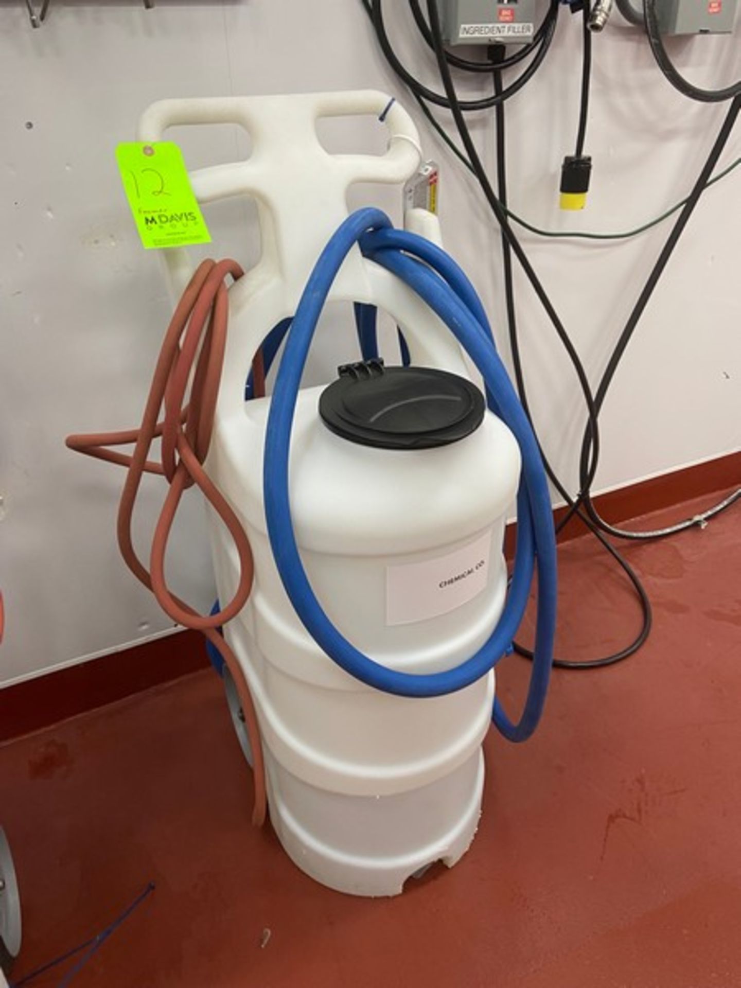 Hydrite Chemical Co. Portable Foamer, Plastic Design, Mounted on Casters, with Associated Hoses &