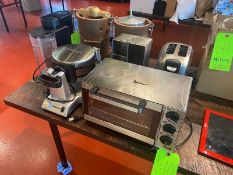 Hamilton Toaster Oven, Cuisinart Waffle Maker, (2) Ice Cream Makers, Toaster, & Coffee Maker (