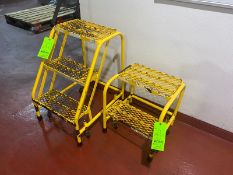 (2) Portable Step Stools, 1-with 3-Steps & 1- with 2-Steps (LOCATED IN RED HOOK BROOKLYN, N.Y.)