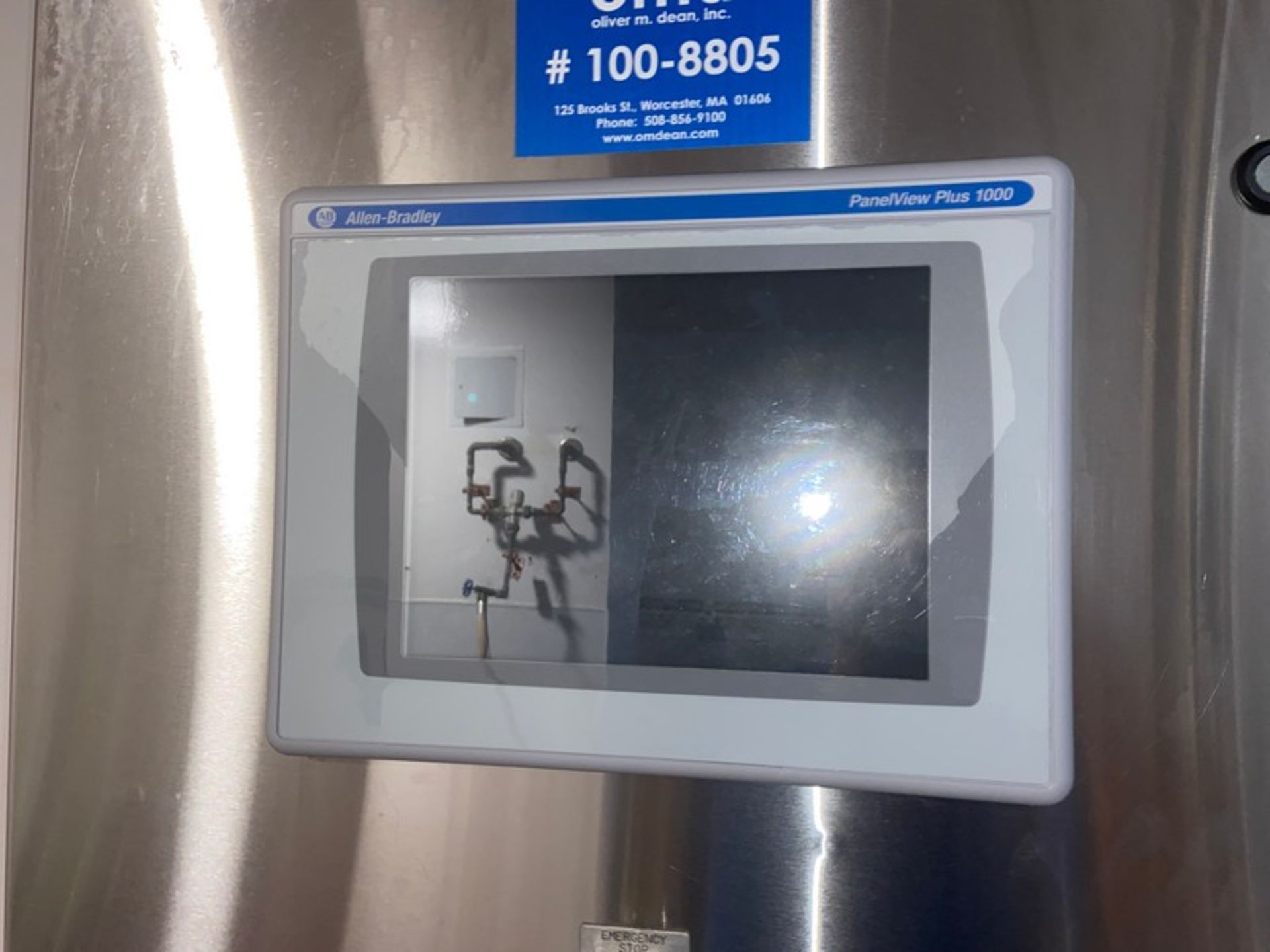 Allen-Bradley PanelView Plus 1000 Touchpad Display, Mounted in S/S Control Panel (LOCATED IN RED - Bild 2 aus 2