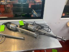 (2) Robot Coupe S/S Hand Mixer, with Motor, 110 Volts, 1 Phase (LOCATED IN RED HOOK BROOKLYN, N.Y.)