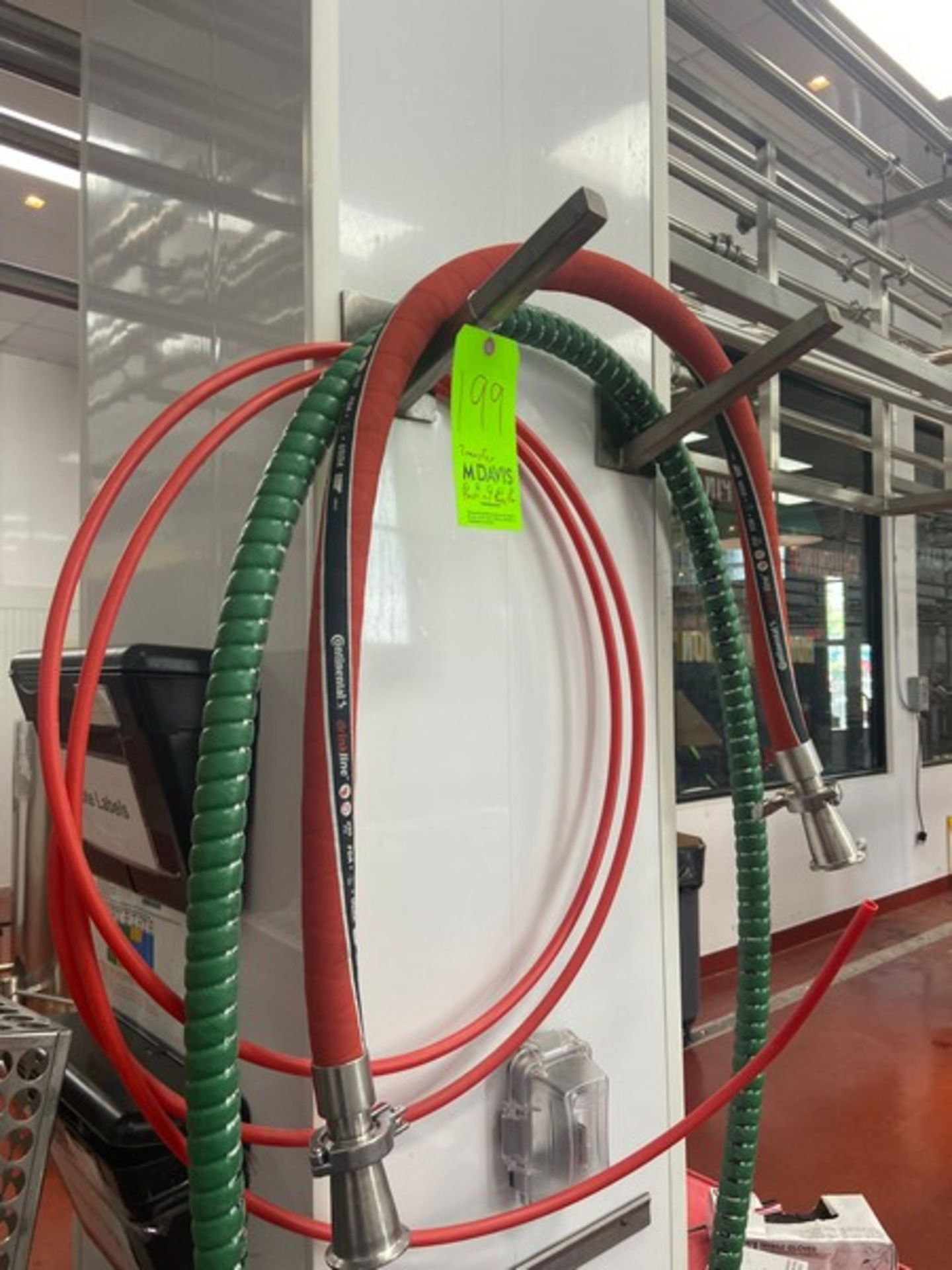 Transfer Hoses & S/S Wall Mounted Rack (LOCATED IN RED HOOK BROOKLYN, N.Y.) - Image 2 of 2
