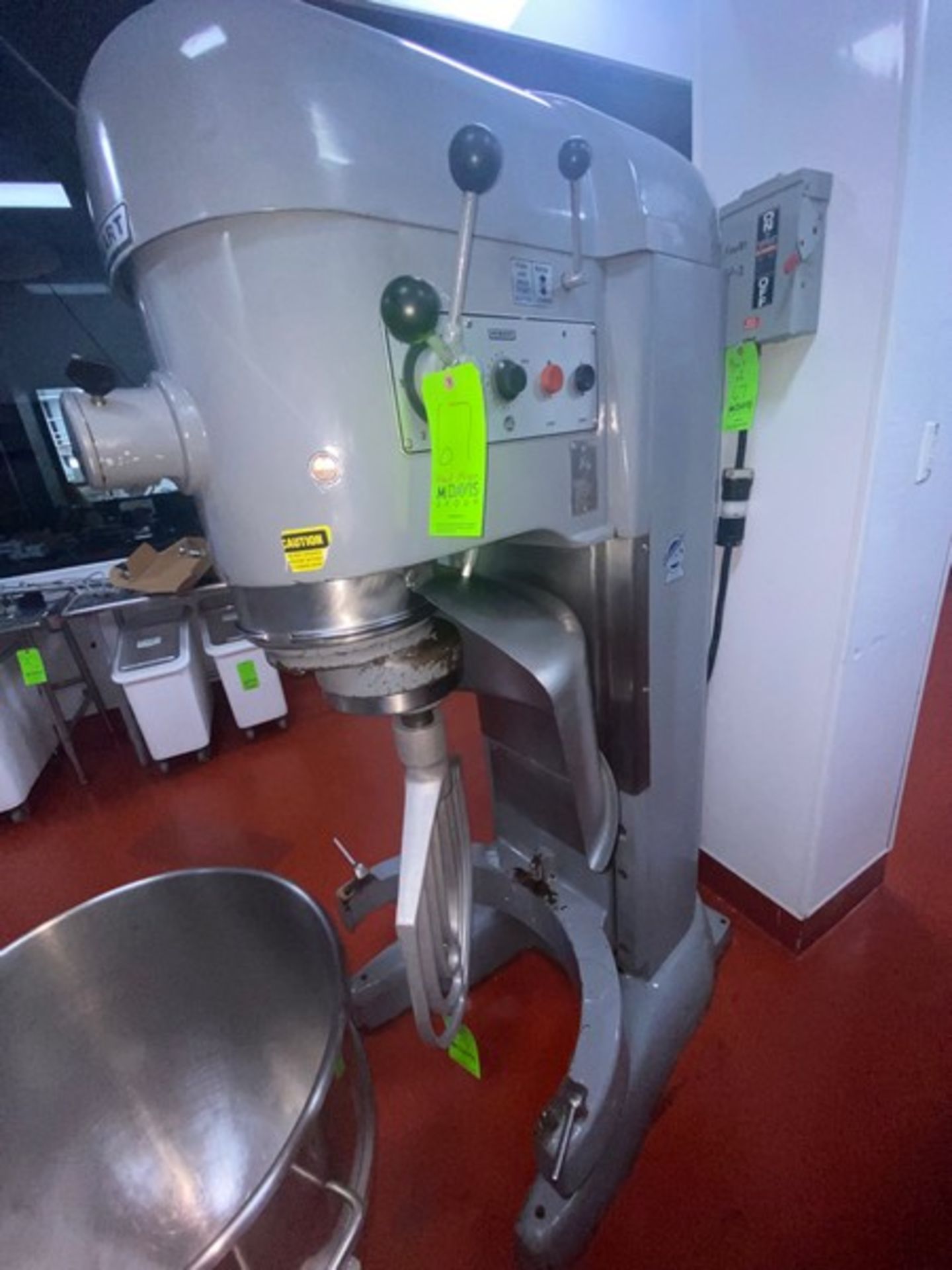 Hobart Mixer, M/N V-1401U, S/N 11-1014-844, 200 Volts, 3 Phase, 1725 RPM Motor, with S/S Mixing Bowl - Image 2 of 9