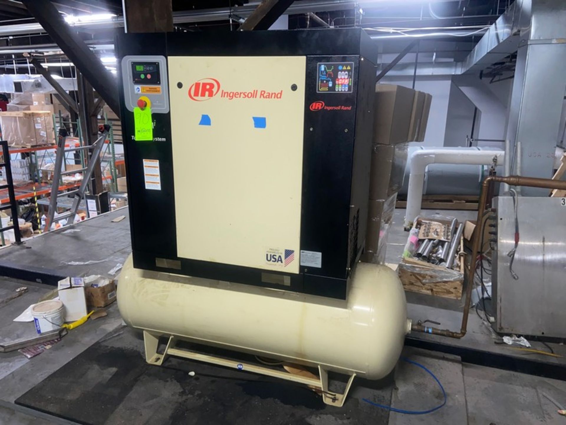 2018 Ingersoll-Rand Air Compressor, M/N 47518888001, S/N WCH1025472, with Bottom Mounted Air - Image 2 of 7