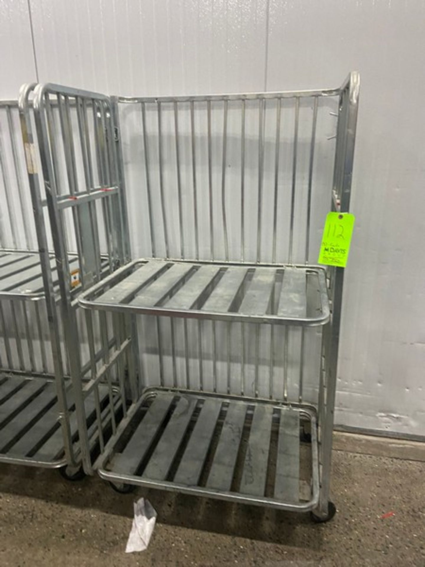 (3) Aluminum 2-Level Cage Carts, Overall Dims.: Aprox. 39" L x 29" W x 68-1/2" H (LOCATED IN RED - Bild 3 aus 3