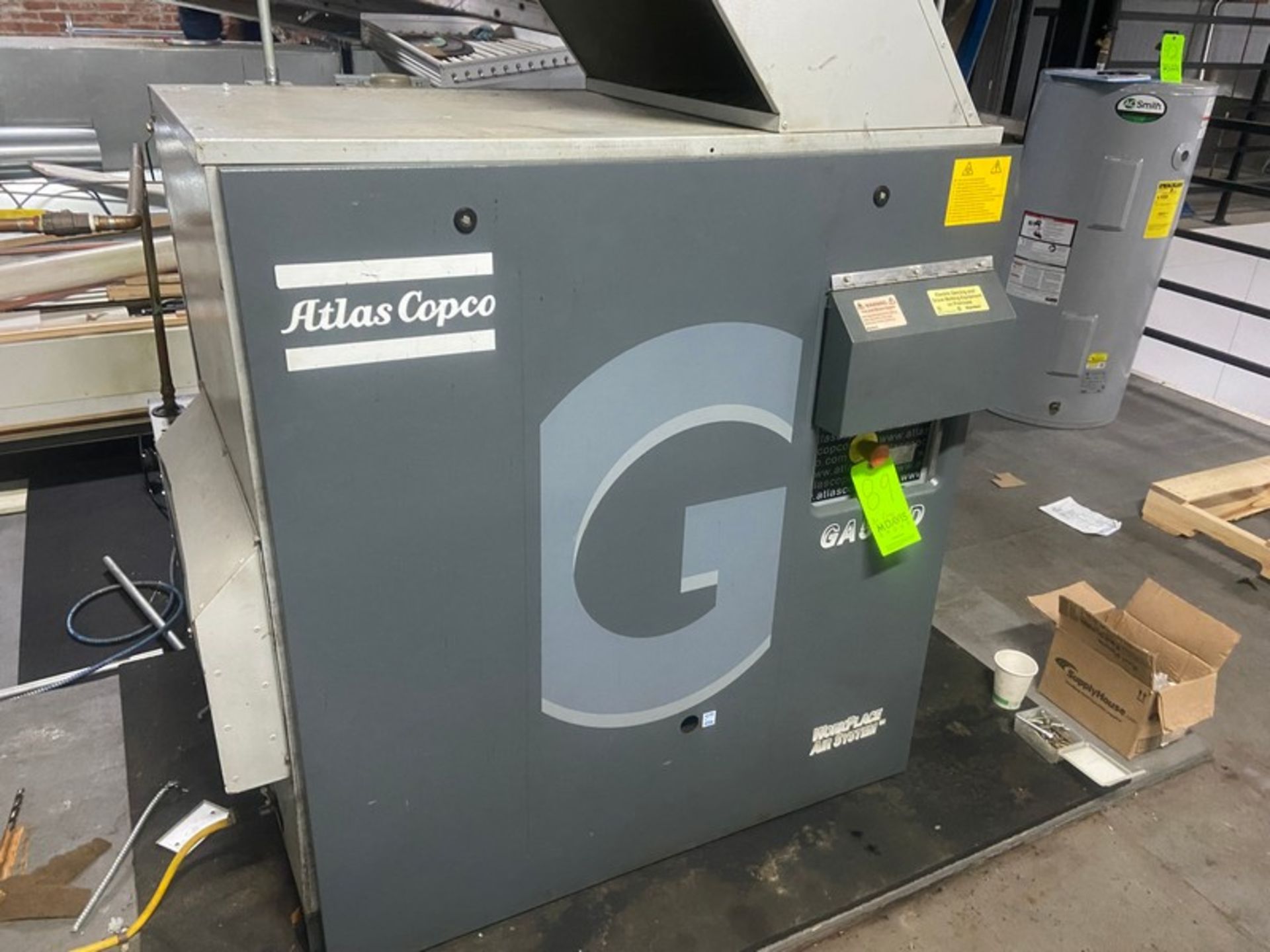 2009 Atlas Copco Air Compressor, M/N GA5VSD, S/N CAI700678, with 2021 Air Dryer (LOCATED IN RED HOOK - Image 2 of 11