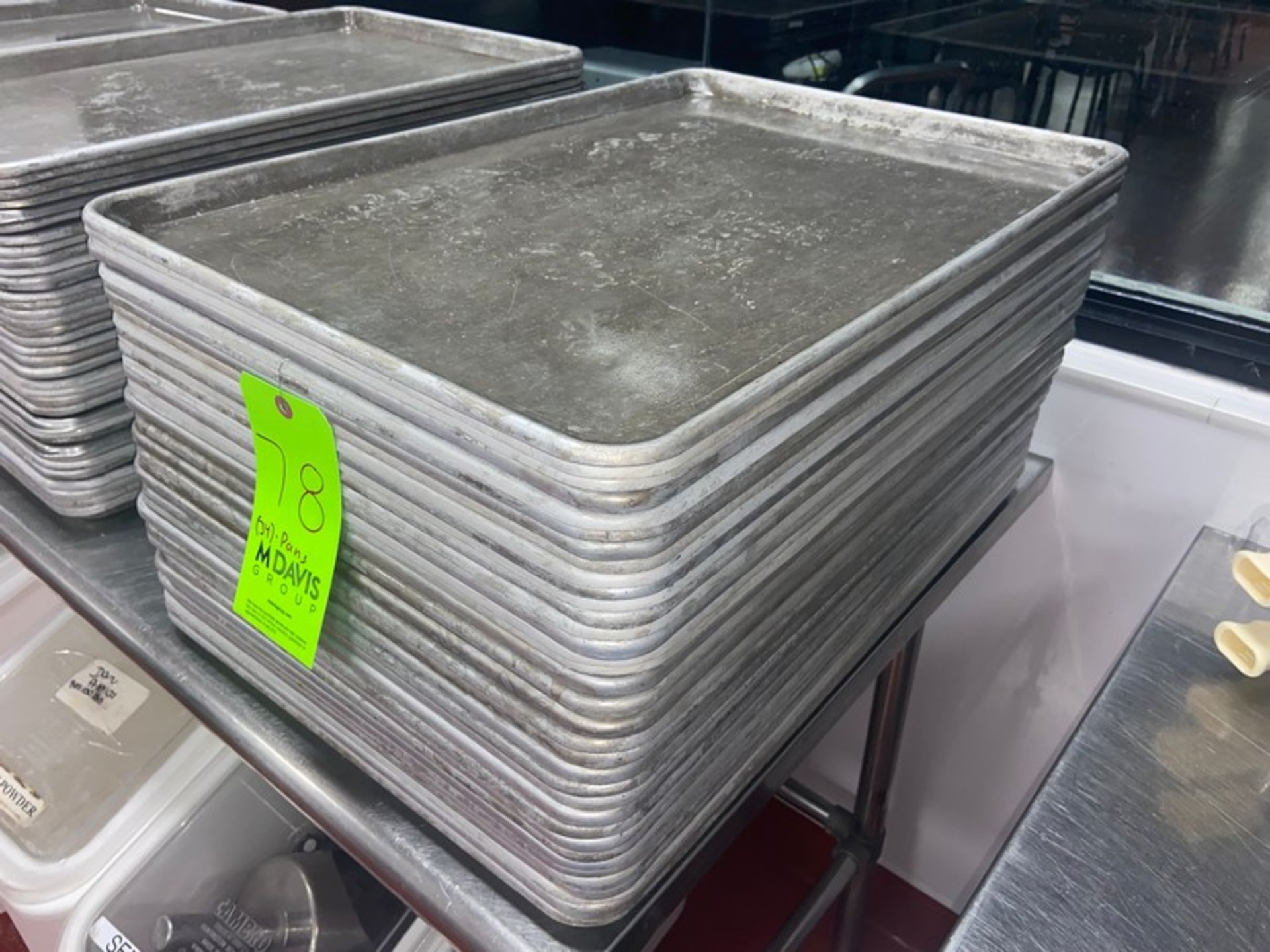 (34) Baking Pans, Internal Dims. of Pans: Aprox. 24" L x 16-1/2" W x 3/4" Deep (LOCATED IN RED - Image 2 of 3