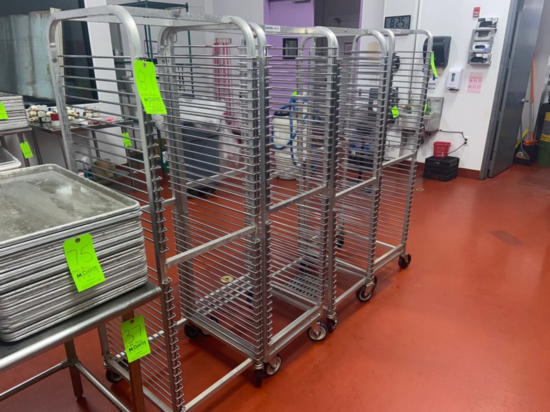(4) Channel Baking Pan Racks, with (36) Pan Slots, Overall Dims.: Aprox. 25" L x 20-1/2" W x 70" - Image 2 of 3