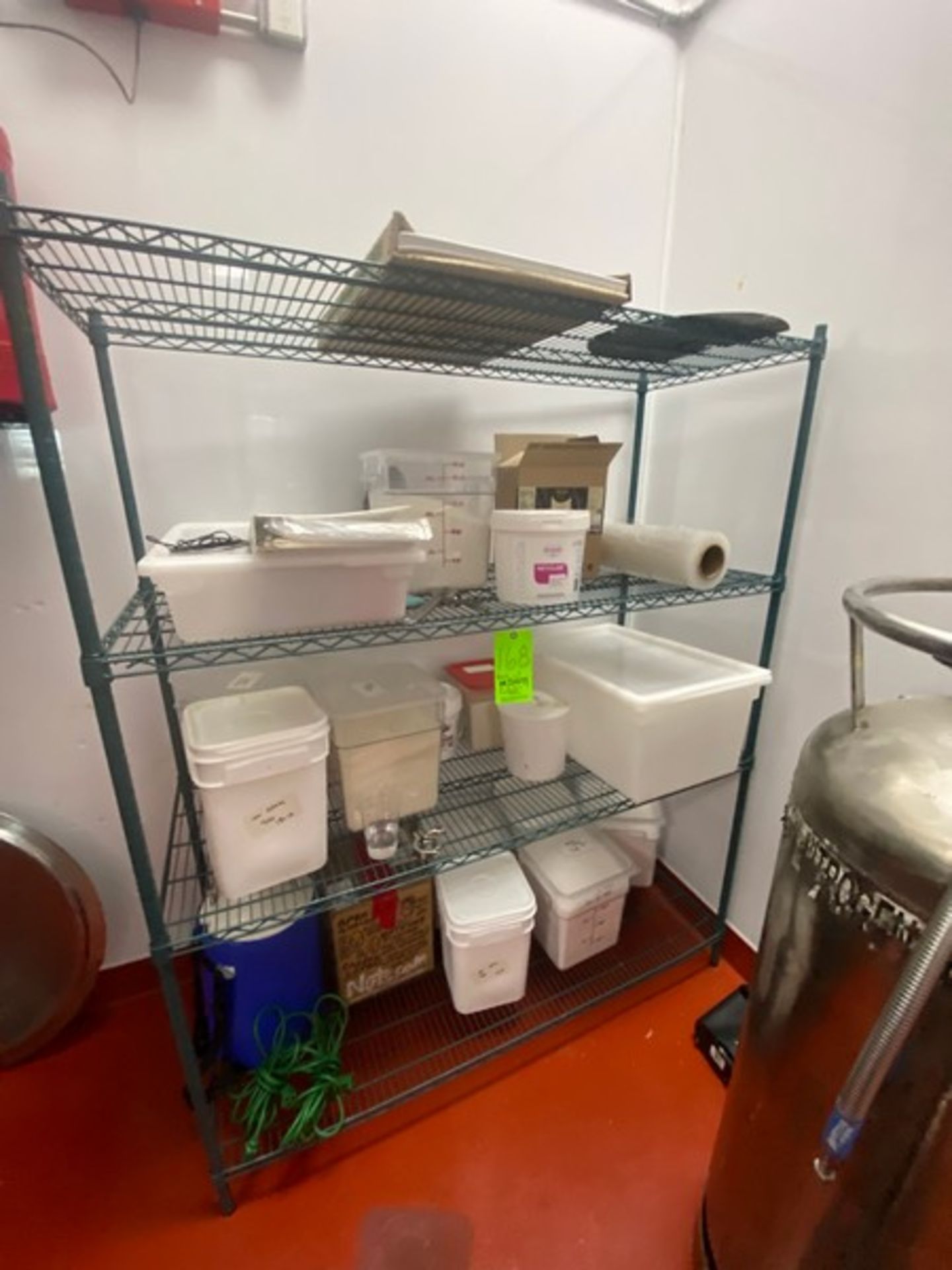 Wire Shelving Unit, with Contents, Includes Plastic Bins & Other Present Contents (LOCATED IN RED - Bild 2 aus 2