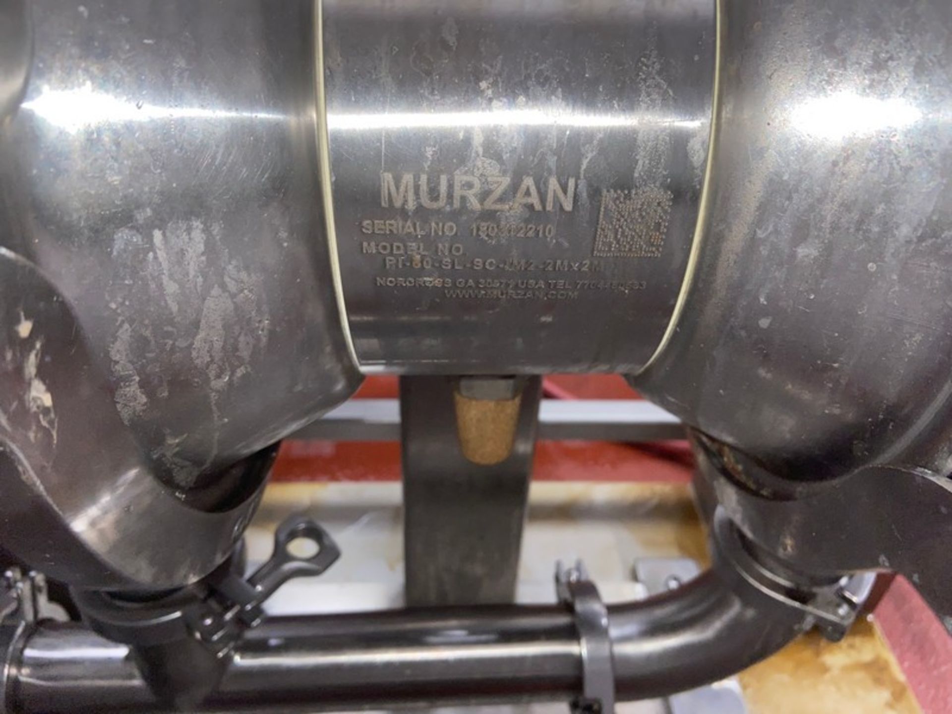 MURZAN S/S Diaphragm Pump, M/N PI-50-SL-SC-IM2-2Mx2M, with Transfer Hose, Mounted on S/S Portable - Image 6 of 7