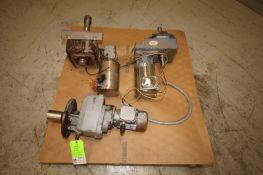 Pallet of (3) Nord & Other Tank Agitator Drive Motors, Including (2) 1.75 hp 1740/1440 rpm, 208-
