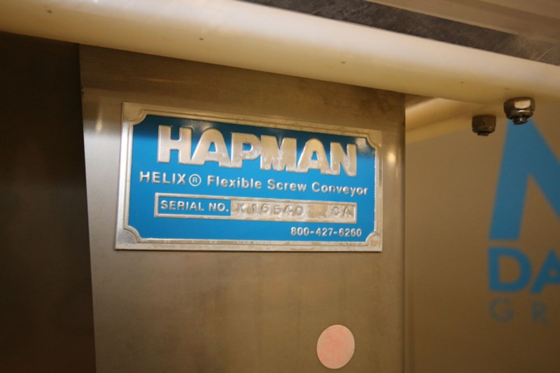 Hapman 36" x 36" x 36" H S/S Feed Hopper, SN K16540 CA, with S/S Safety Cage, Plexiglass Cover, 4" - Image 6 of 9