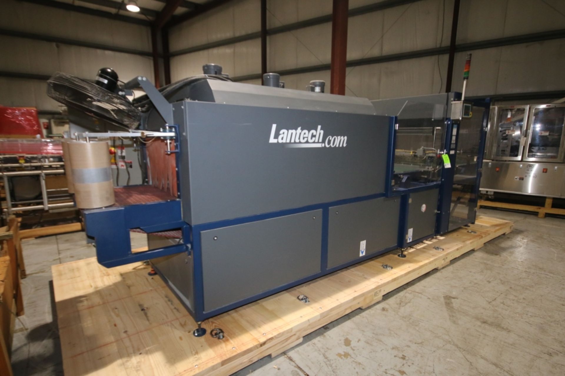 Lantech Shrink Wrap Bundling System, Model SB, SN SB000024, with 7' L Tunnel, 29.5" W Conveyor, - Image 2 of 12