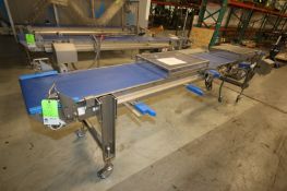 2019 Alimec Aprox. 159" L x 19 1/2" W x 34" H S/S Belt Conveyor, SN 813-55, with Bauer S/S Drive