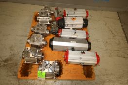 Lot of Dixon & Triac 2.5", 3" & 4" CT Pneumatic S/S Ball Valves (INV#99116) (Located @ the MDG
