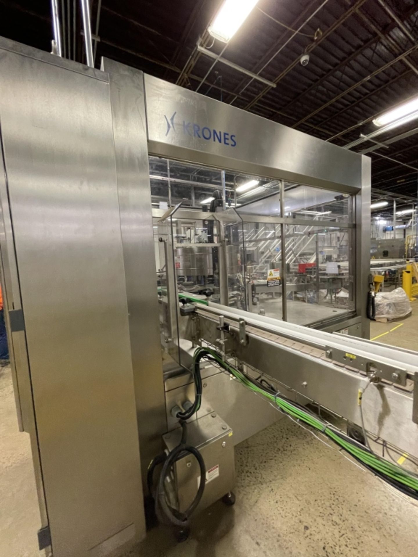 KRONES CONTIROLL ROLL-FED WRAP AROUND LABELER, S/N K745X66, 340 MM MAX LABEL LENGTH, 175 MIN LABEL - Image 11 of 11