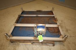 Locosc 48" x 48" 5,000 lbs. Platform Scale Base with S/S Stand & Mettler Toledo Read Out, (